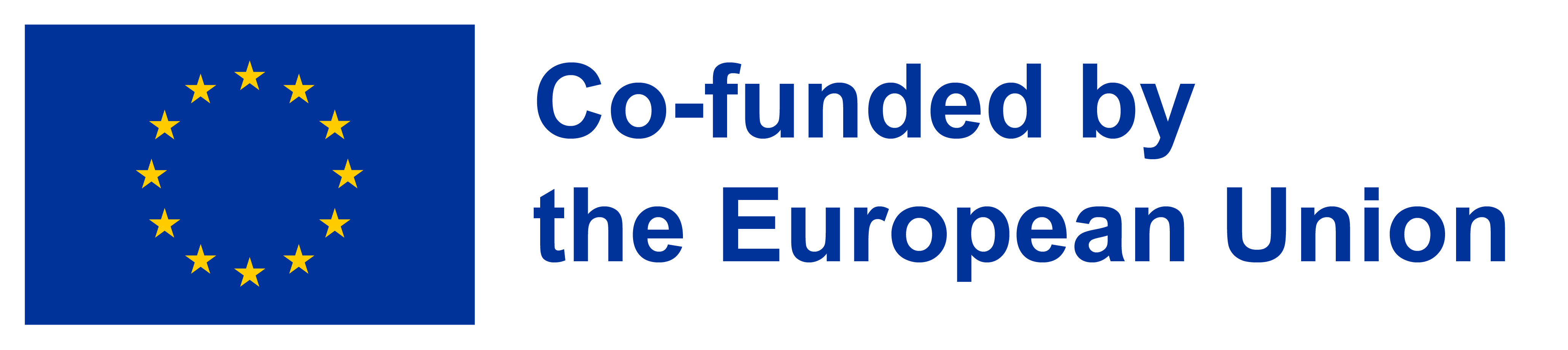 UE falg with the information on Co-funding by European Union